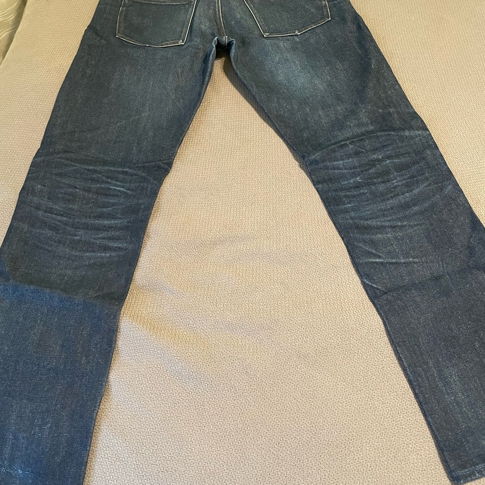 UB201 Tapered Fit Indigo Selvedge Denim Jeans - Picture 7 of 12